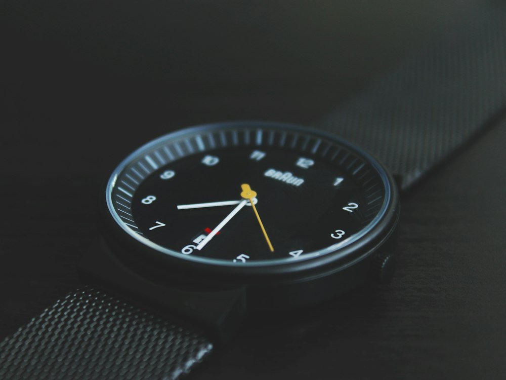 Watch on wrist